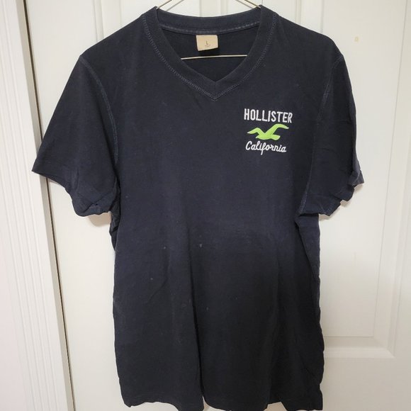 Hollister Other - Hollister Navy V-Neck T-Shirt [Size: Large]